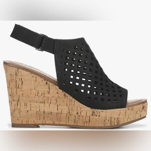 Franco Sarto Casanova Black Wedges - Size 7 - New